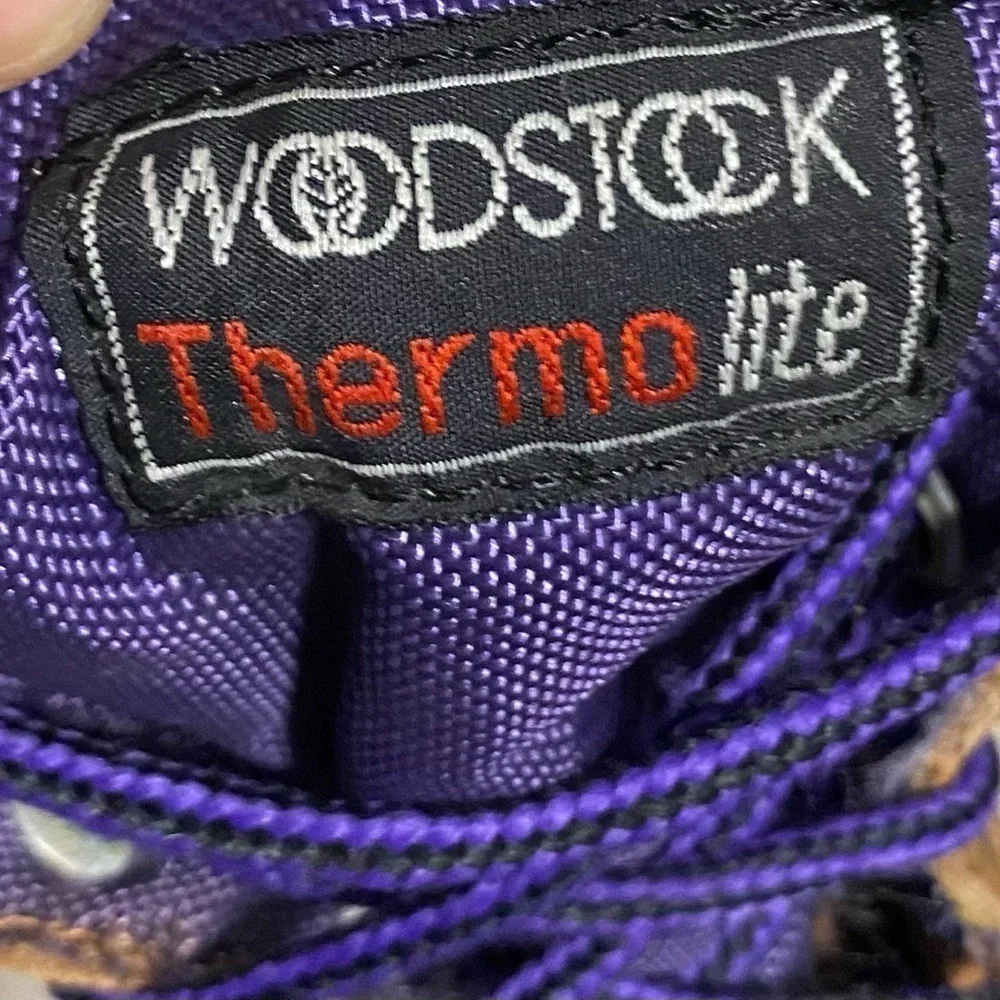 Woodstock Vintage Purple Blue Duck Boots Womens Size 7 M Thermolite 91885-5